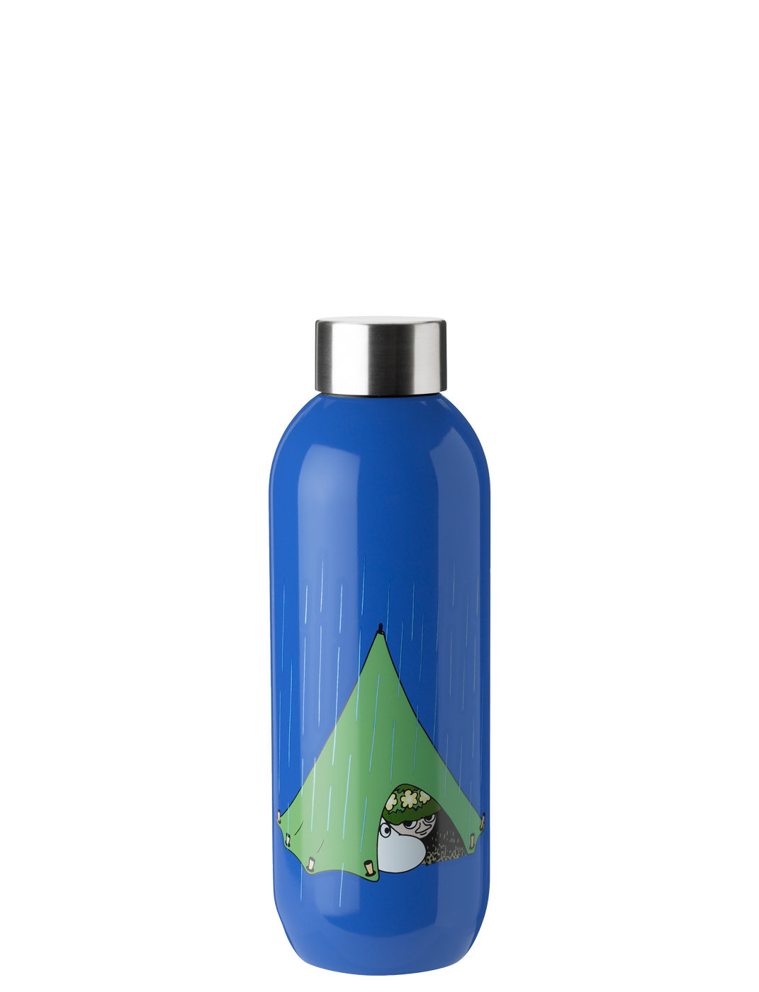 Keep Cool Trinkflasche 0.75 l. Moomin camping - Maße: 7,5 x 7,5 x 22 cm - von Stelton