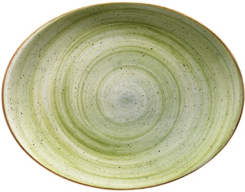 Aura Therapy Moove Platte oval 31 x 24cm * - Bonna Premium Porcelain