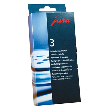 JURA Enkalkungstabletten 9er 3 Entkalkungsvorgänge für JURA Impressa-Maschinen