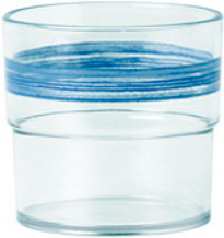 Waca Trinkbecher BISTRO, Inhalt: 230 ml, Höhe: 73mm, Durchmesser: 75mm, Farbe: blau, Material: SAN-Kunststoff