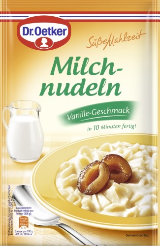 Dr. Oetker Süße Mahlzeit Milchnudeln Vanille 116G