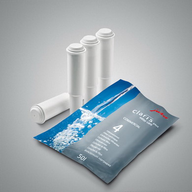 Jura Claris Plus Filterpatronen, Packung à 4 Stück, Wasserfilter für Tankversion -
