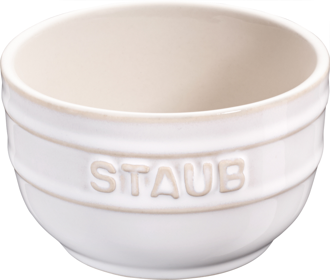 Förmchenset, 2-tlg, Elfenbein-Weiß, Keramik, Serie: Ceramique. Marke: Staub
