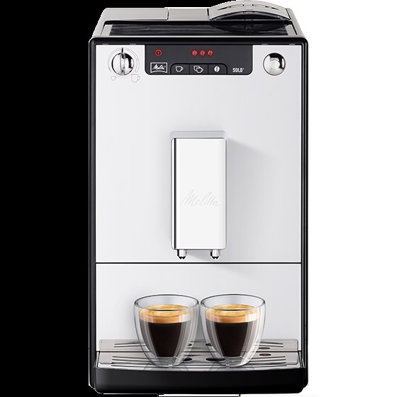 Melitta Kaffeevollautomat CAFFEO Solo mit 1,2l Kapazitäz und 1.400W, in silber/schwarz. · Maße: 20 x 32,5 x 45,5 cm (B x H x T)