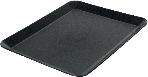 WACA Auslageplatte 30X25X2,5 cm aus Polypropylen, Farbe: schwarz