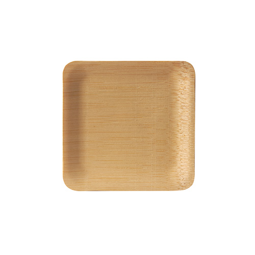 10 Fingerfood - Teller, Bambus "pure" eckig 1,5 cm x 8,5 cm x 8,5 cm von PAPSTAR