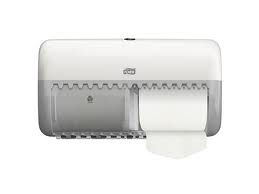 Tork ELEVATION Standard-Toilettenpapierspender T4 Geeignet für 2 Kleinrollen, abschließbar. Farbe: weiß