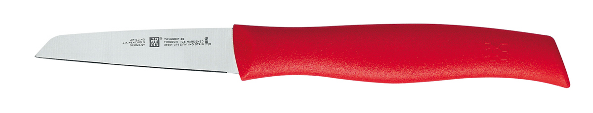 Gemüsemesser, 7 cm, Rot, Kunststoff, Serie: TWIN GRIP XS. Marke: ZWILLING