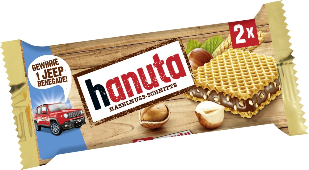 Ferrero Hanuta Schokolade Haselnuss 2er 44G