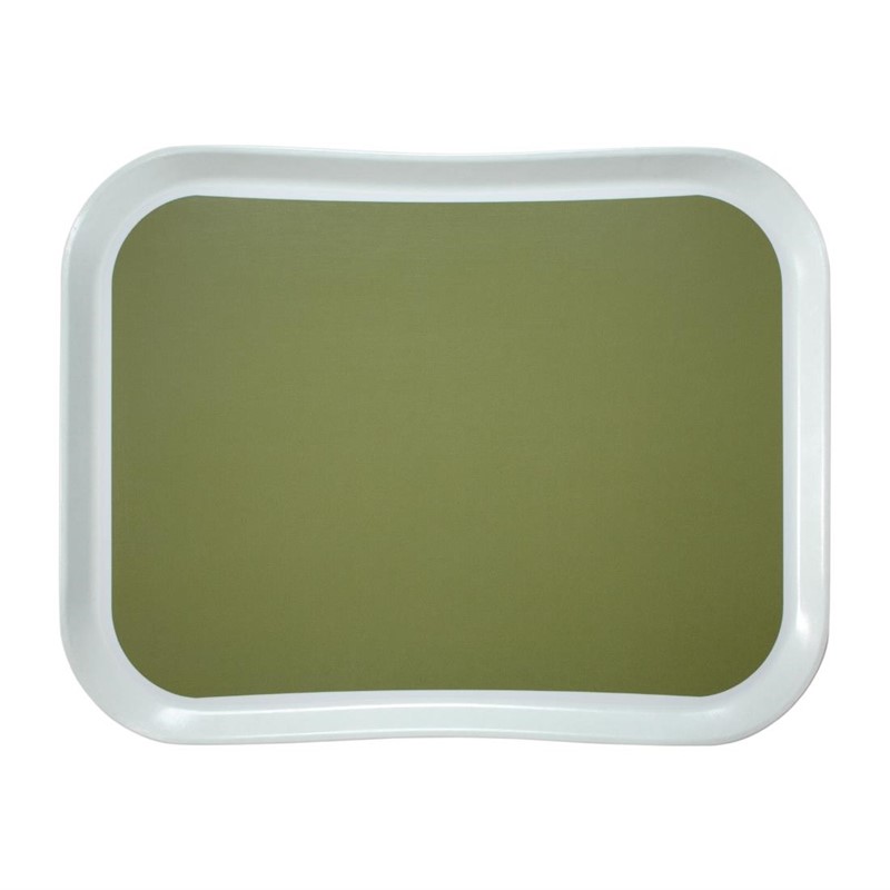 Cambro Versa Lite Century Fun Polyester Tablett salbeigrün 43cm. Wählen Sie ein Tablett, das zu Ihrer Dekoration passt.
