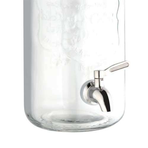 Olympia Getränkespender 3,6L. In stilvollem Retrolook. Kapazität: 3,6L, Glas. Einschnitt an der Vorderseite mit den