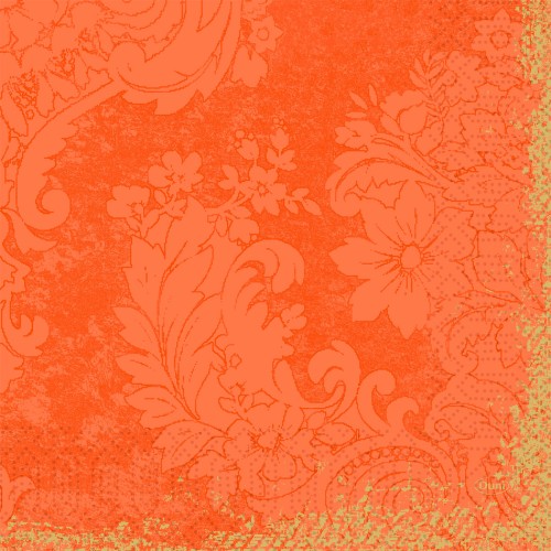Duni Tissue-Serviette 33 x 33 cm Royal Sun Orange 3-lagig, 1000 Stk/Krt (4 x 250 Stk)