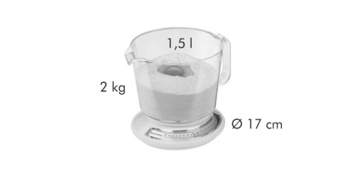 Zuwiege-Küchenwaage DELÍCIA 2.2 kg