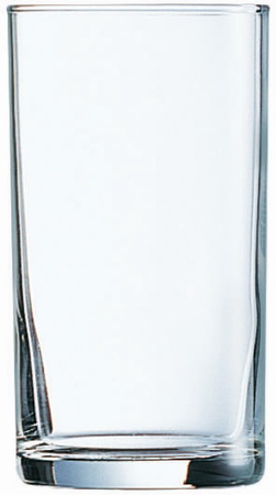 Altbierbecher DÜSSELDORF, Inhalt: 0,26 Liter, Höhe: 105 mm, Durchmesser: 63 mm, Bierglas mit Füllstrich bei 0,2 Liter.