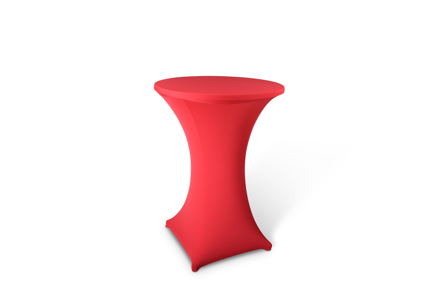 Stretch-Stehtischhusse MARS, Farbe: rot, Durchmesser: 70-75 cm, incl. Topcover, 210 g/qm, Material: 10% Elastan, 90% Polyester