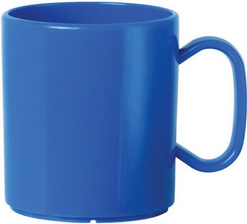 WACA Henkelbecher FUN aus Polypropylen, in blau. Kapazität: 0,32 l. Durchmesser: 7,5 cm.