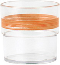 WACA Trinkbecher BISTRO aus SAN- Kunststoff in orange. Kapazität: 0,23 l. Durchmesser: 7,5cm.