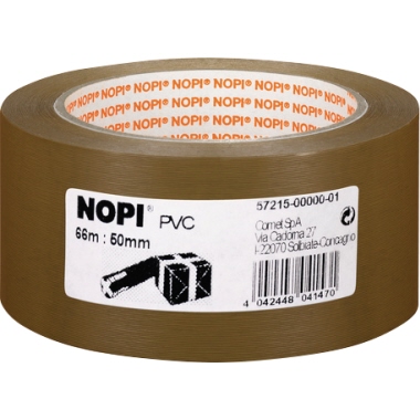 NOPI® Packband 50 mm x 66 m (B x L) PVC braun