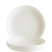 Pott Bowl Cream 22cm; 107cl Maße: 22,5 x 22,5 x 4,5 cm - Mat.: Premium Porzellan