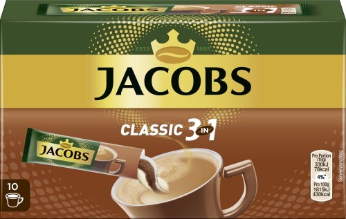Jacobs Instant Kaffee 3 in 1 10 Stück 180G