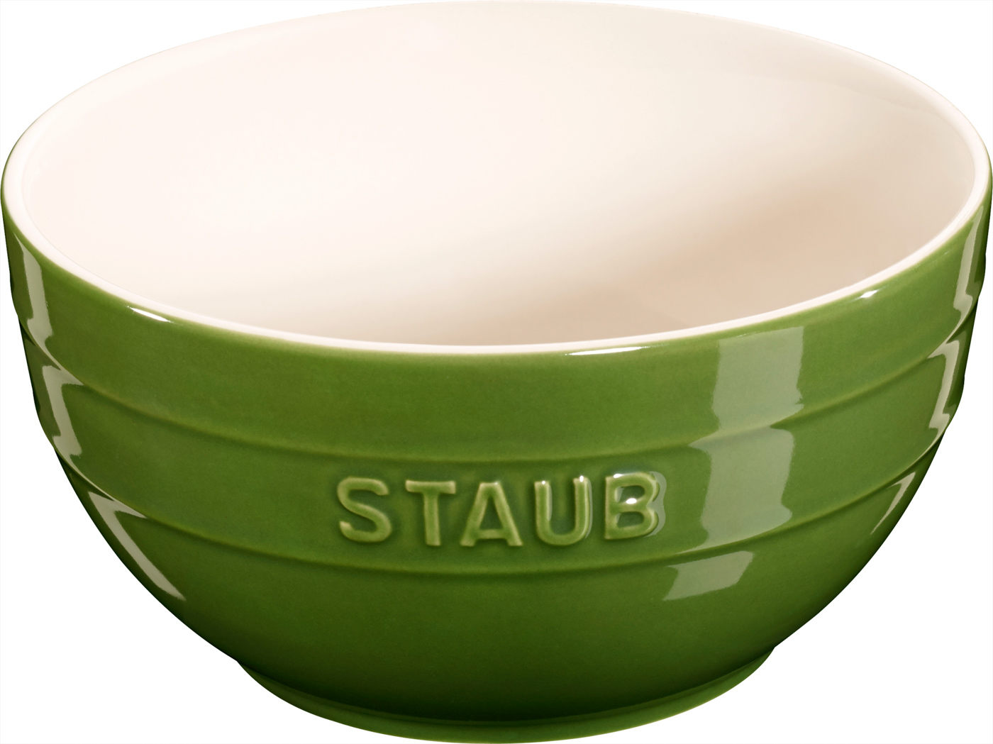 Schüssel, 17 cm, Basilikum-Grün, Keramik, Serie: Ceramique. Marke: Staub