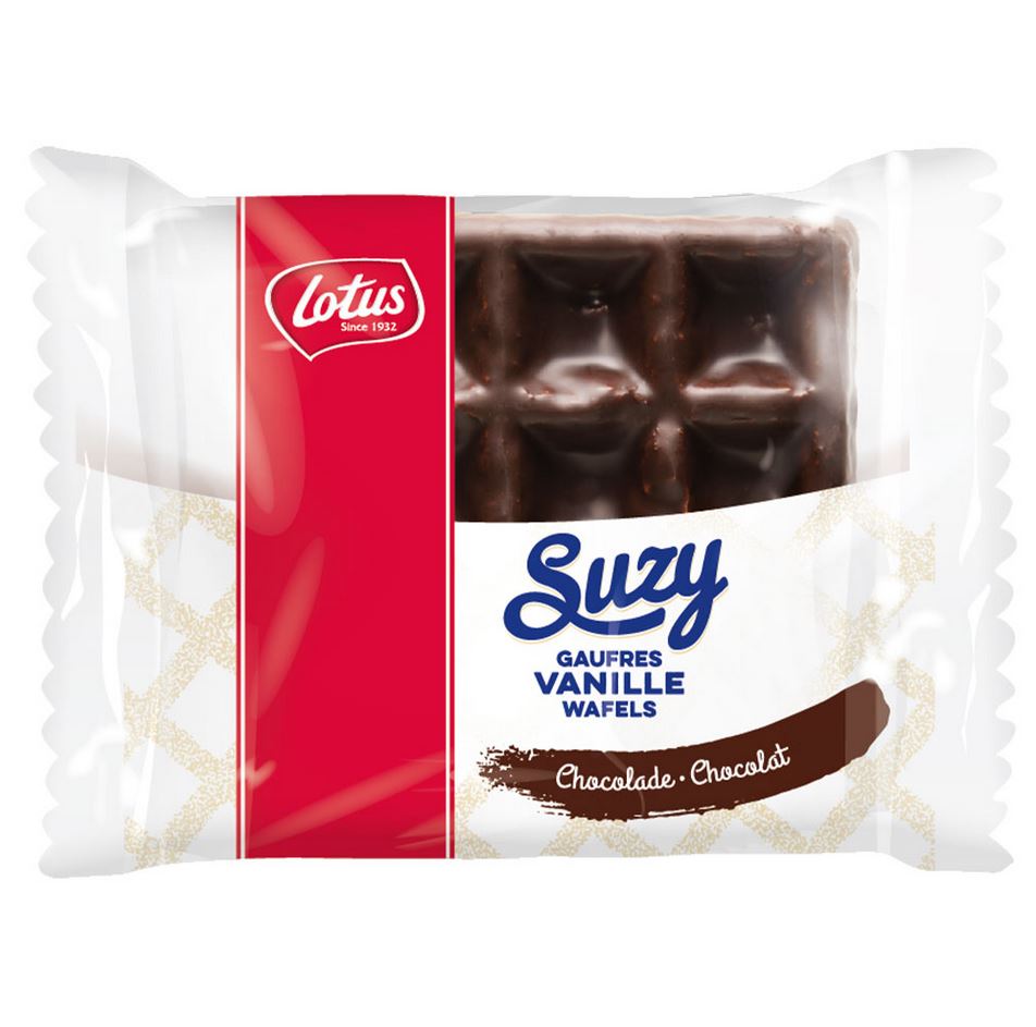Lotus Vanille Waffel SUZY mit Schokolade, Inhalt: 40 Stück je Karton.