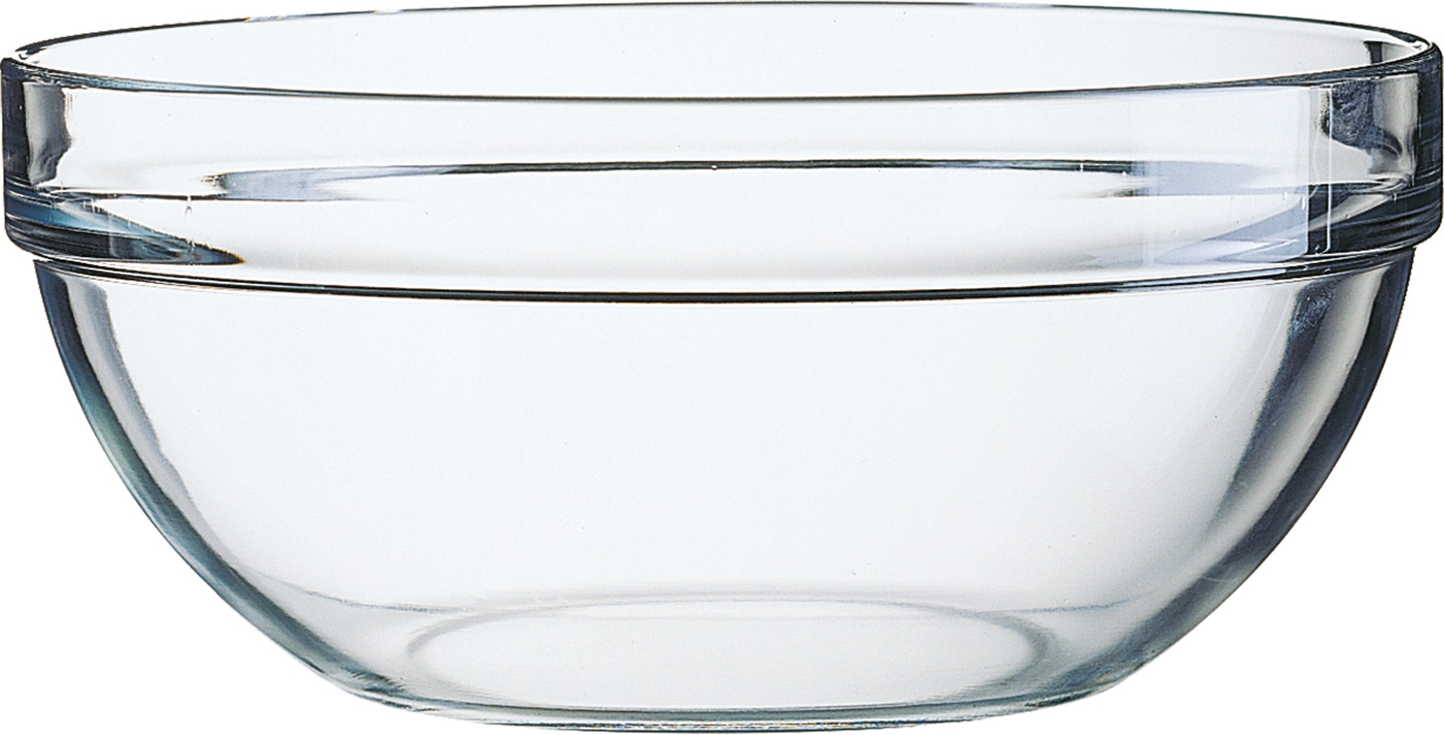 Glasschale EMPILABLE, Inhalt: 4,5 Liter Durchmesser: 260 mm, Höhe: 119 mm, stapelbar