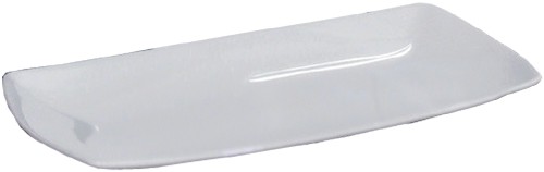 Rechteckplatte Tokio 250 x 140mm Porzellan uni weiß