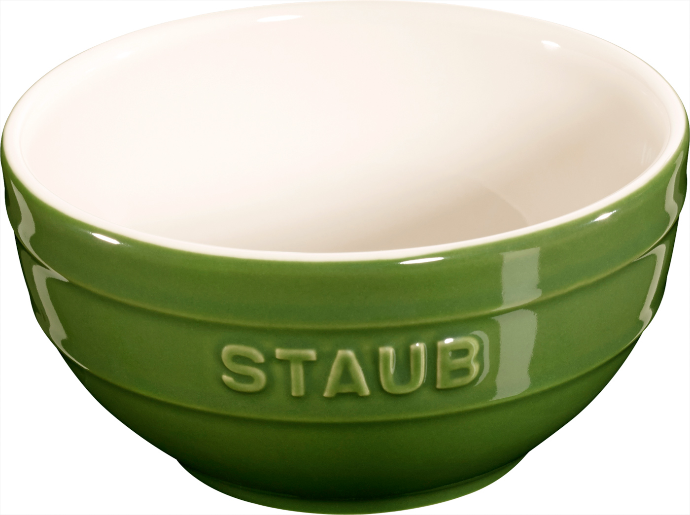 Schüssel, 12 cm, Basilikum-Grün, Keramik, Serie: Ceramique. Marke: Staub