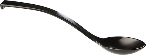 Feinkostlöffel, 6er Set Ø 6 cm, Länge: 23 cm SAN, schwarz spülmaschinengeeignet Farbe: Schwarz