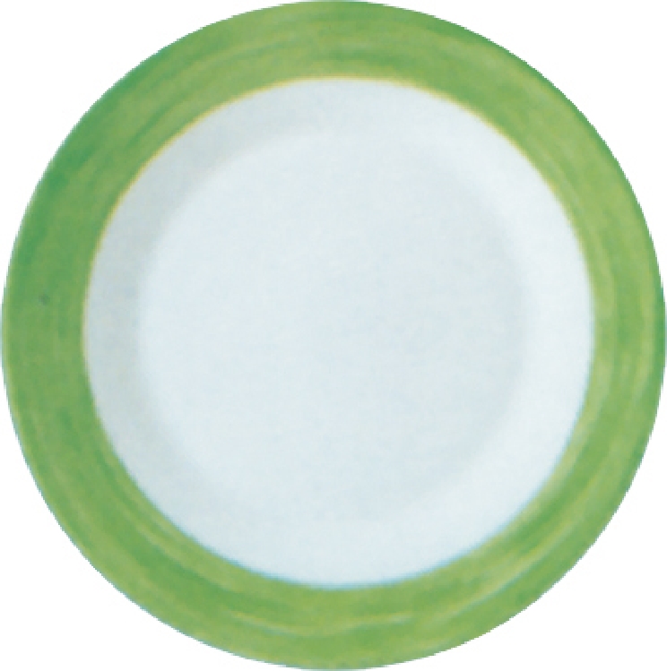 Dessertteller 19,5 cm aus Opalglas Form Brush - Green / Grün von Arcoroc Arcoroc