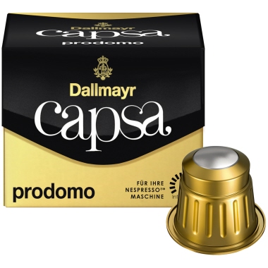 Dallmayr Kaffeekapsel CAPSA Nespresso® Maschine PRODOMO 10 x 5,6 g/Pack., Verwendung für Produkt: Nespresso® Maschine,