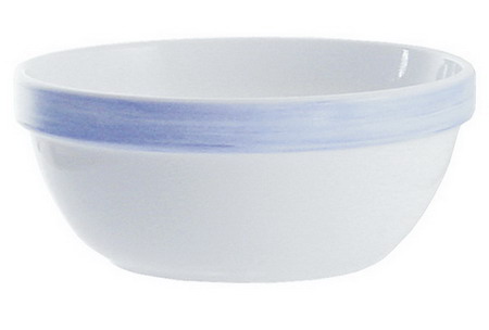 Schale rund 17 cm Form Brush - Blue  / Blau von Arcoroc Höhe: 7,7 cm, Inhalt: 0,9 Liter