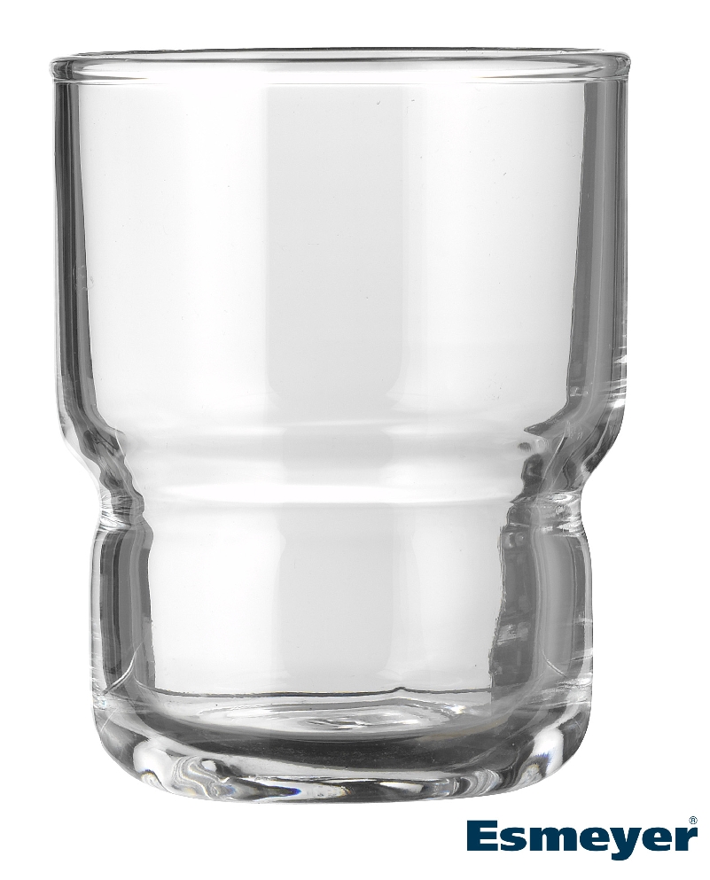 Becherglas LOG, Inhalt: 0,16 Liter, Durchmesser: 63 mm, Höhe: 80 mm, stapelbar, gehärtetes Glas, Arcoroc.
