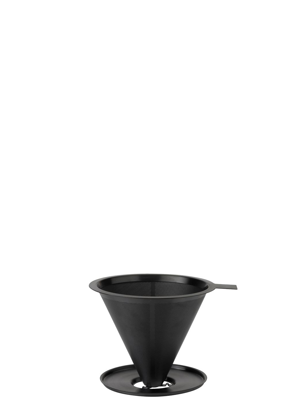 Nohr slow brew Kaffeefilter black metallic - Maße: 11,7 x 13,7 x 9,8 cm - von Stelton