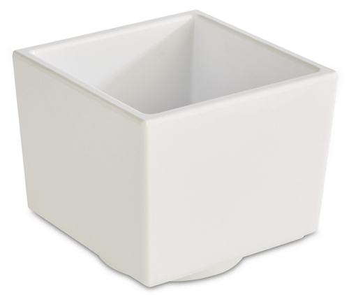 Bento Box -ASIA PLUS- 7,5 x 7,5 cm, H: 6,5 cm Melamin innen: weiß, glänzend außen: weiß, matt 0,16 Liter