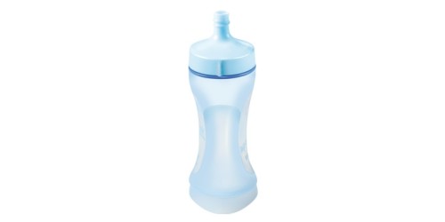 Biegsame Trinkflasche PAPU PAPI 200 ml, mit Löffel, blau