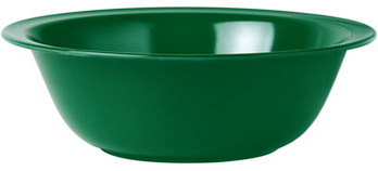 WACA Schüssel COLORA aus Melamin, in grün. Form: rund, Durchmesser: 23,5 cm, Kapazität: 1,6 l.