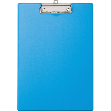 MAUL Klemmbrett 22,9 x 31,9 cm (B x H) DIN A4 Karton, kunststoffummantelt Material der Kaschierung außen: Folie hellblau