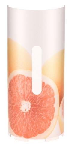 LIFE Blende Grapefruit Kunststoffblende (slim), Motiv Grapefruit zum Einstecken in die Tropfschale
