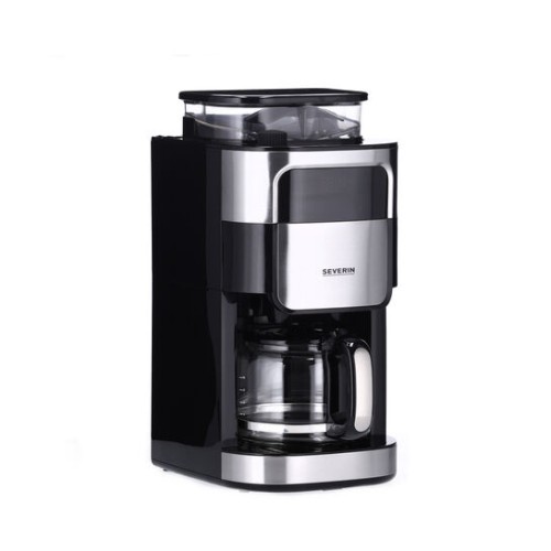 Severin Filterkaffeemaschine mit Mahlwerk, , ca. 1000 W, bis 10 Tassen,herausragendes Kaffeearoma dank feinster Mahlung und
