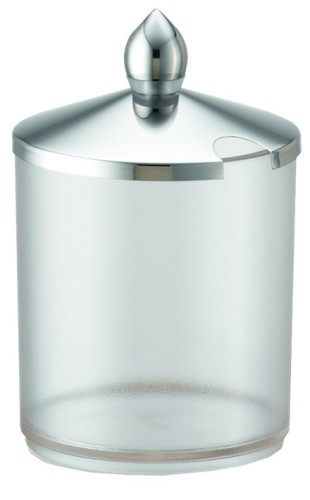 FRILICH SPARE Nachschubbehälter für Konfitürenbar, Mod. Edelstahl Kunststoffbehälter 0,6 Liter, gefrostete Optik inkl. Edelstahldeckel