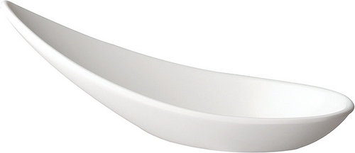 Fingerfood-Löffel -MING HING- 11 x 4,5 cm, H: 4 cm Melamin, weiß Verpackungseinheit: 60 Stück spülmaschinengeeignet stapelbar