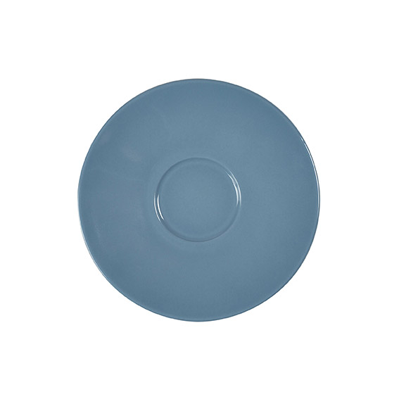 Untertasse 18 cm - Form: Table Selection - Dekor, 79925 grau-blau - aus Porzellan. Hersteller:, Eschenbach. "Made in Germany".