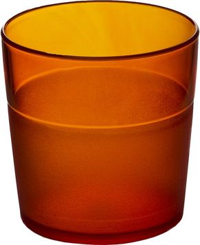 Roltex Becher LUCY aus Polycarbonat in orange, Kapazität: 0,17 l, Höhe: 7 cm.