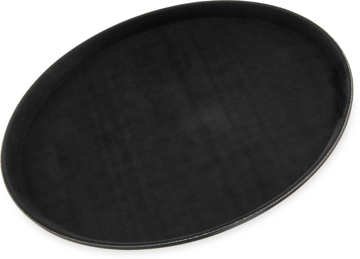 Carlisle Tablett GRIPLITE, rund, Durchmesser: 417 mm, Höhe: 18,5 mm, Farbe: schwarz, Material: Polypropylen
