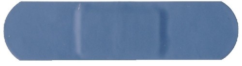Pflaster 7,5x2,5cm blau - 100 Stück