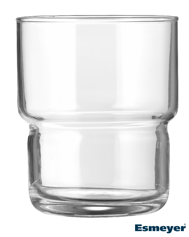 Becherglas LOG, Inhalt: 0,22 Liter, Durchmesser: 73 mm, Höhe: 79 mm, stapelbar, gehärtetes Glas, Arcoroc.