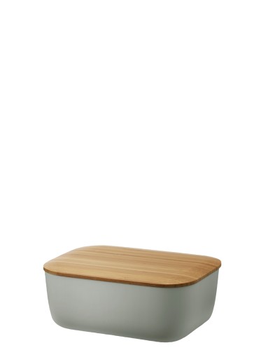 BOX-IT Butterdose warm grey - Maße: 15,5 x 11,5 x 6 cm - von Stelton