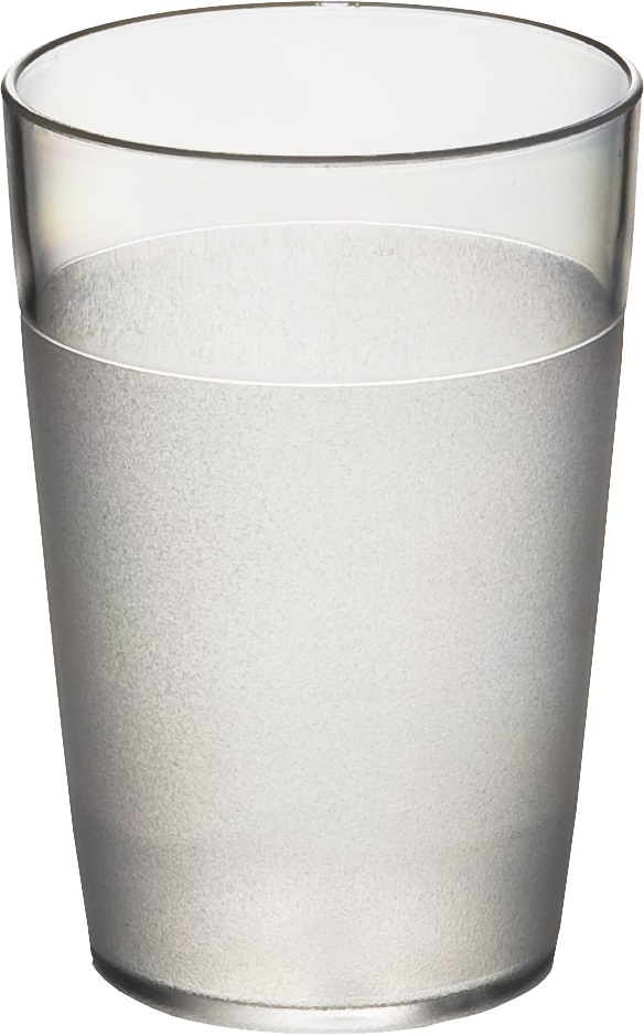 Roltex Becher LUCY aus Polycarbonat in transparent, Kapazität: 0,25 l, Höhe: 10,2 cm.
